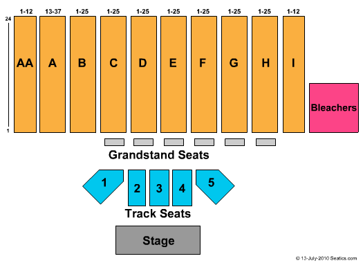 Bloomsburg Fair Seating Chart